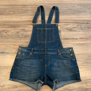 Jean short overalls